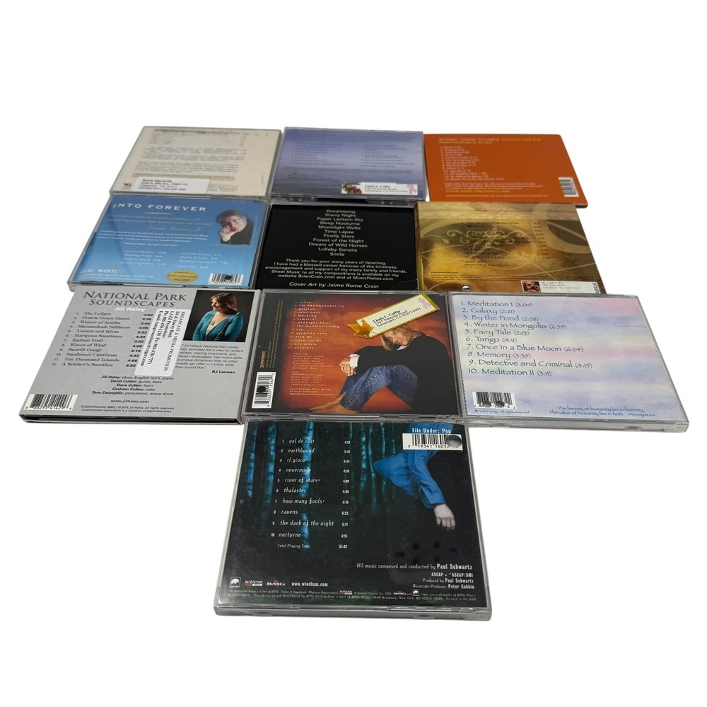 10 New Age Instrumental CD Lot Brian Crain Paul Schwartz Jill Haley YuYa Huang - Picture 2 of 5